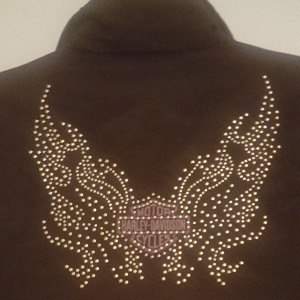 Women's Black Studded Harley Davidson Jacket